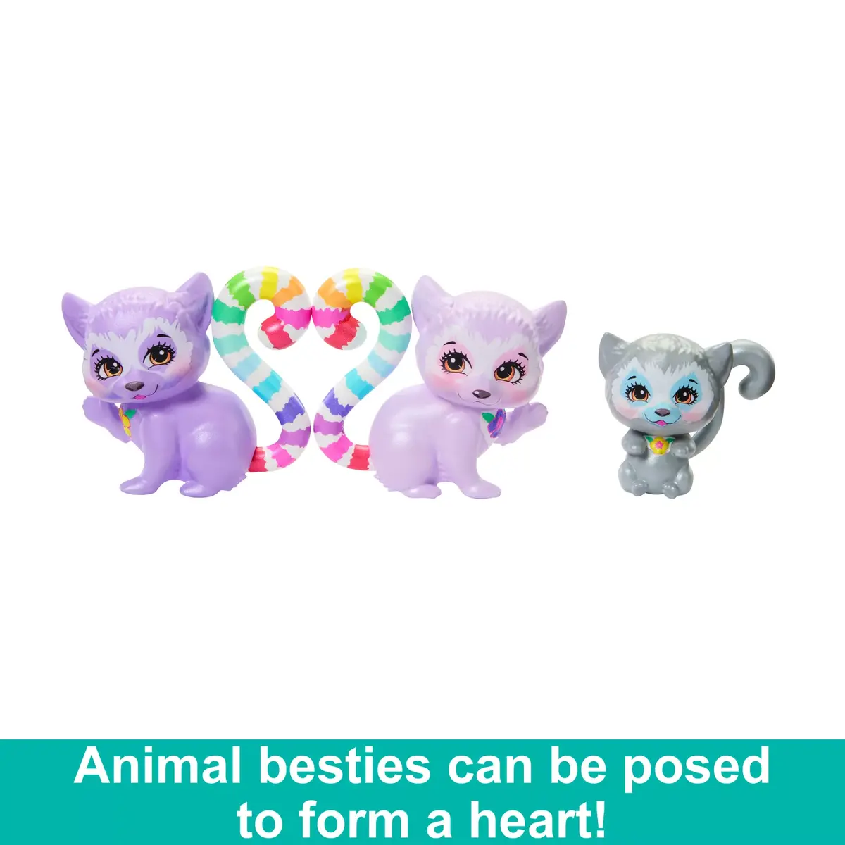 MATTEL Enchantimals Lorinda Lemur Family lelle Photo 5