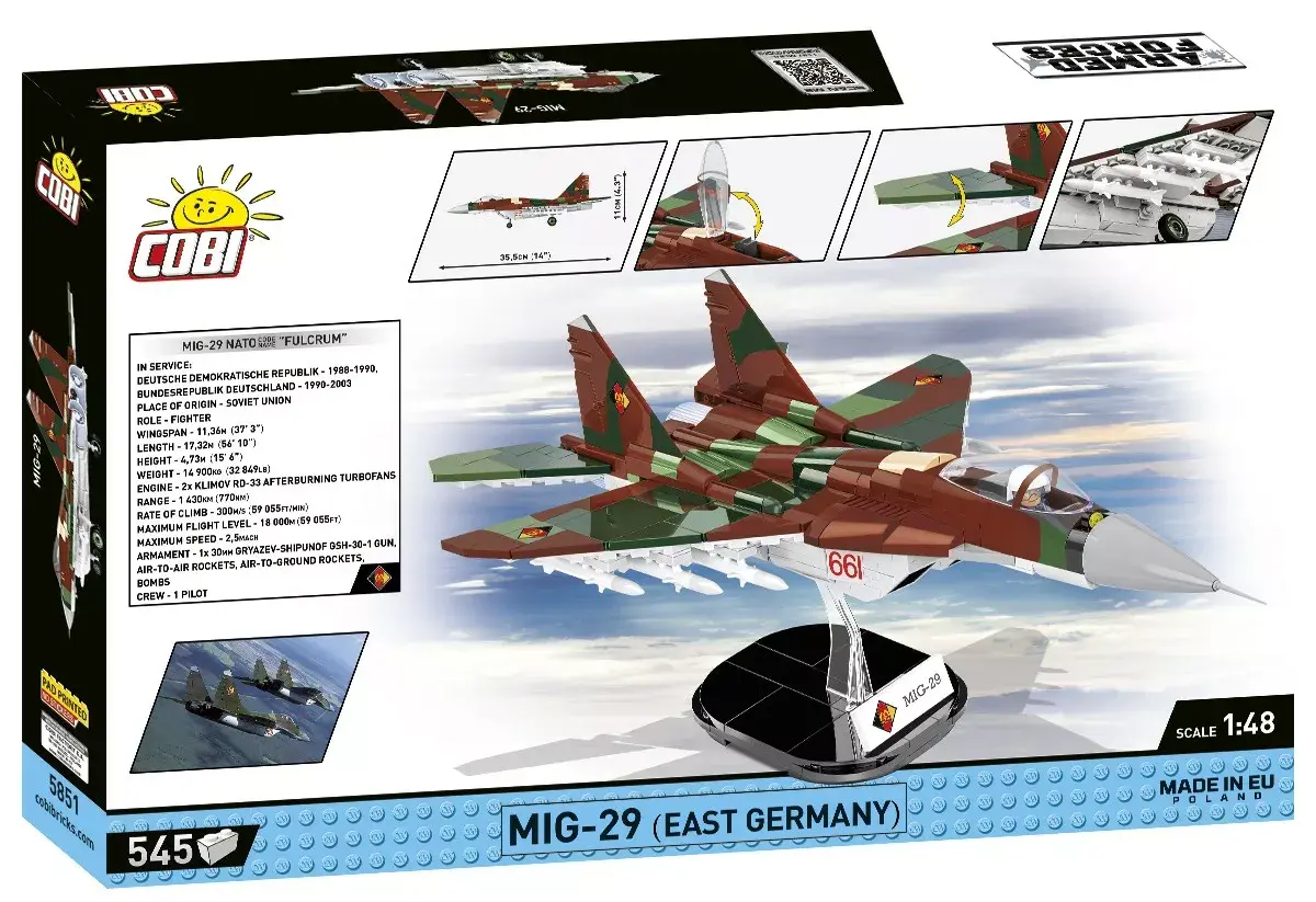 Cobi konstruktors MiG-29 Austrumvācija 5851 Photo 2