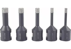 Diamond hole saw set Proline 5–12 mm, 5 pieces, M14 arbor (27270)