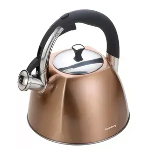 Electric kettle Klausberg KB-7202, 3 L capacity, bronze housing, black handle