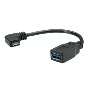 USB cable ROLINE 11.02.9031 USB 3.2 Gen 1 0.15 m USB A USB C Black