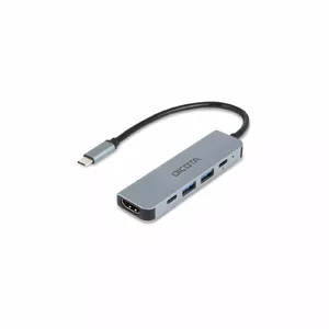 DICOTA D32060 interfeisa centrmezgls USB Veids-C Sudrabs