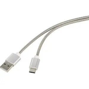 USB Cable Renkforce RF-4888674 0.5m USB A to USB C Silver