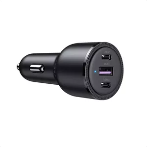 Ugreen auto lādētājs 2x USB Type C 1x USB 69W 5A Power Delivery Quick Charge melns (20467)