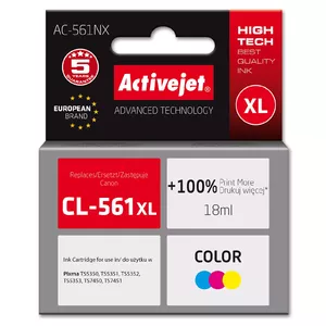Ink cartridge ActiveJet AC-561NX (compatible for Canon CL-561XL) — Cyan, Magenta, Yellow, 18 ml, XL