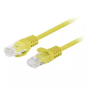 Ethernet patch cable LANBERG PCU6-20CC-0300-Y Cat6 U/UTP 3 m, RJ-45 to RJ-45, yellow