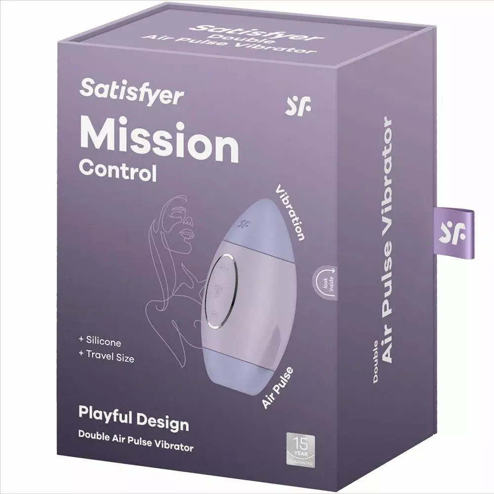 Satisfyer Double Impulse Vibrator Mission Control Lilac Small Photo 5