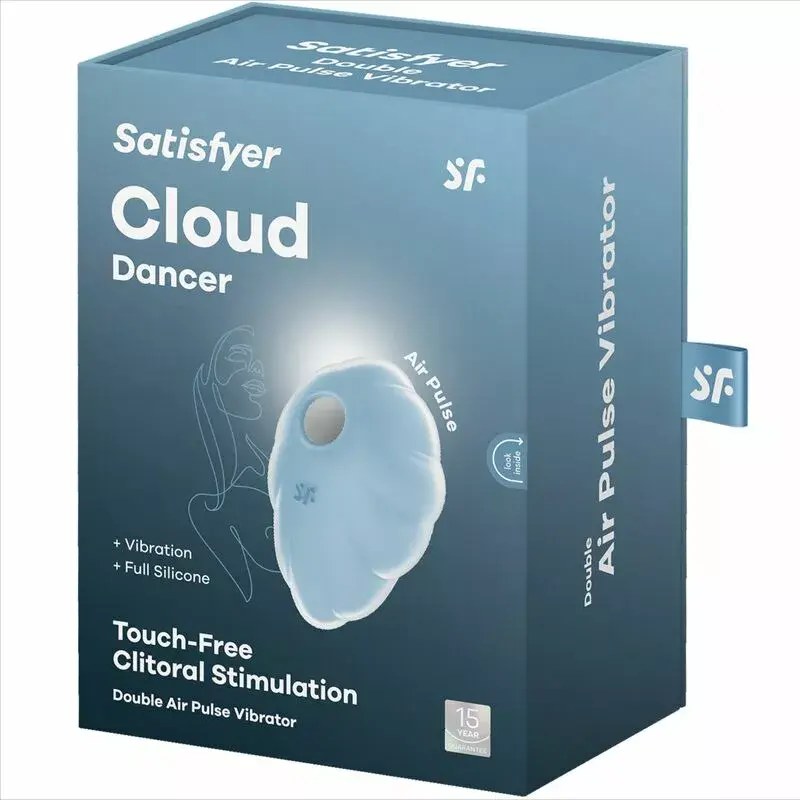 Satisfyer Cloud Dancer Blue Air-Pulse Vibrator Photo 6