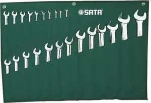 Sata flat-ring spanner set 23 pcs in pouch ST09027SJ