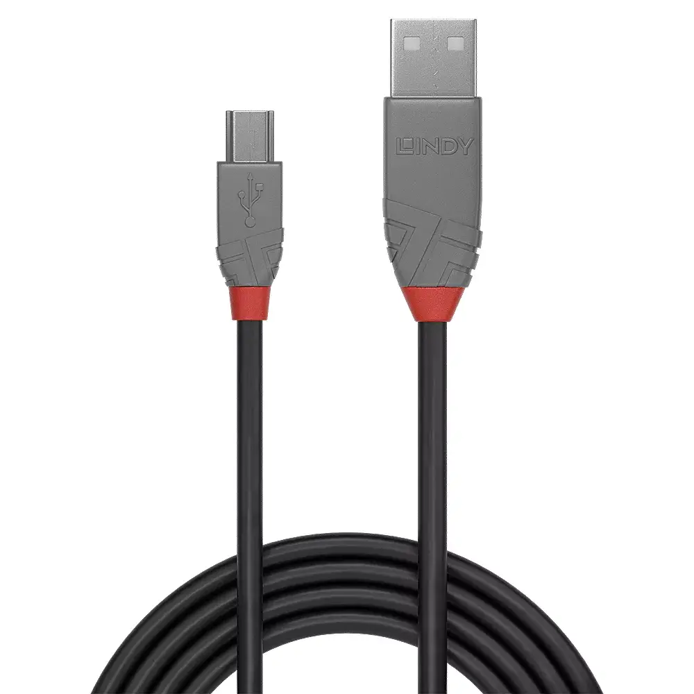 USB kabelis Lindy 5m Type A uz Mini-B Photo 2
