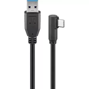 USB Cable Wentronic 66504 USB 3.2 Gen 1 3m USB C USB A Black