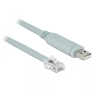 Серийный кабель DeLOCK 63920 USB 2.0 Type-A RJ45 Серый 0.5м