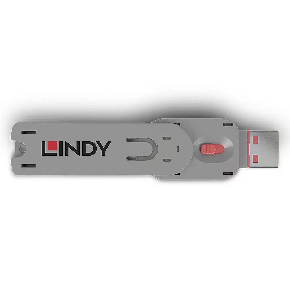 Port blocker key Lindy USB Type A Port Blocker Key Pink Photo 2