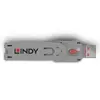 Port blocker key Lindy USB Type A Port Blocker Key Pink Photo 2