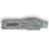 Port blocker key Lindy USB Type A Port Blocker Key Blue Photo 2