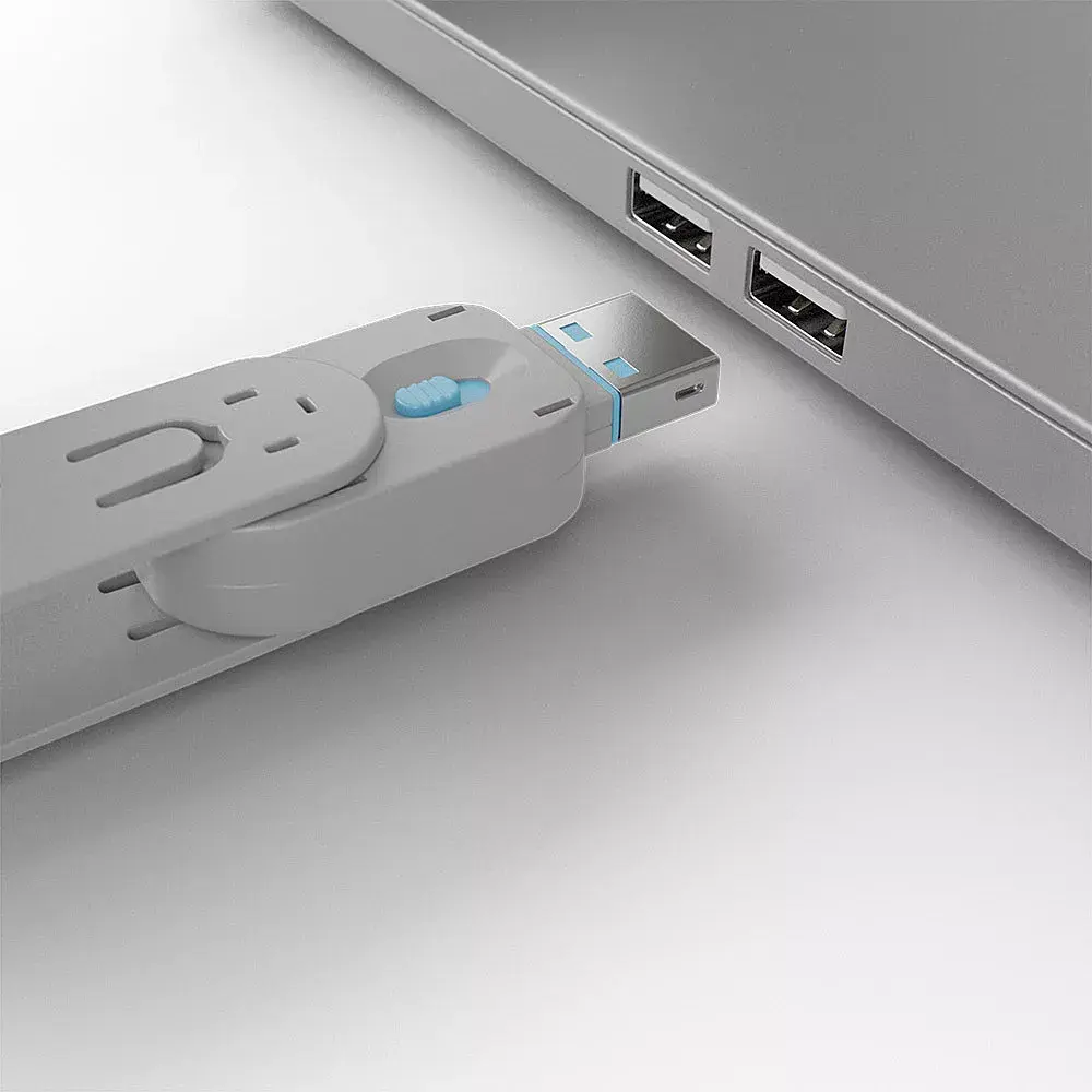 Port blocker key Lindy USB Type A Port Blocker Key Blue Photo 3
