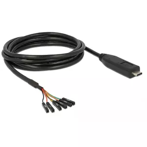 Серийный кабель DeLOCK 63946 USB 2.0 Type-C 2м черный