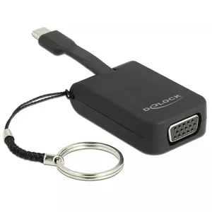Video cable adapter DeLOCK 63941 USB Type-C to VGA 0.03 m Black