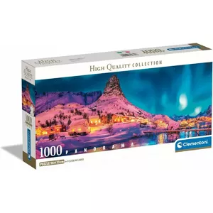 Пазл Clementoni Compact Panorama 1000 элементов — Colorful Night, Lofoten Island