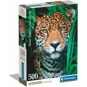 Пазл Clementoni High Quality Collection — Jaguar in the Jungle, 500 элементов, 360×490 мм