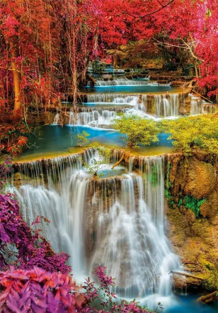 Пазл 1000 элементов Clementoni — High Quality Colourful Thai falls Photo 2