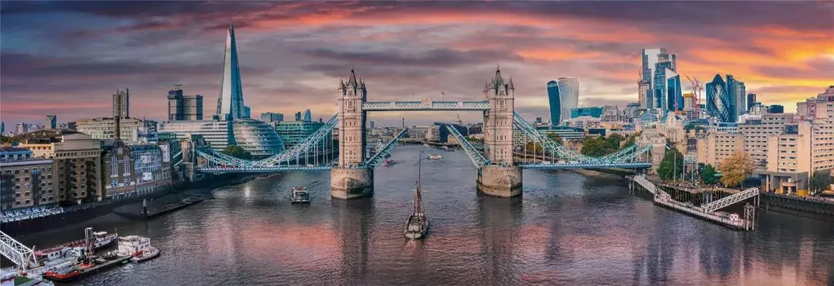 Puzzle 1000 daļas Clementoni «Across the River Thames» Photo 2
