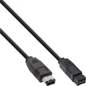 FireWire 400 to 800 Cable InLine 36901 1m Male/Male Black