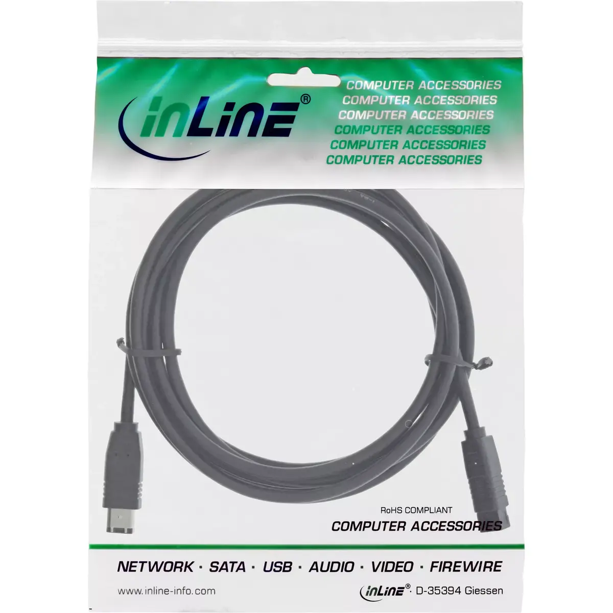 FireWire 400 uz 800 kabelis InLine 36905 Photo 2