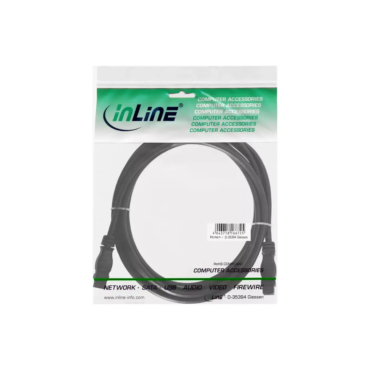 FireWire 800 kabelis InLine 39902 Photo 2