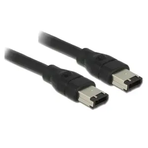 FireWire cable DeLOCK 83273 0.5 m 6-p Black