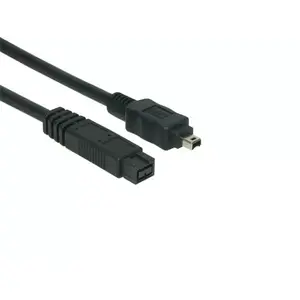Кабель FireWire EXSYS EX-K6870 1 м 9-п 4-п Черный