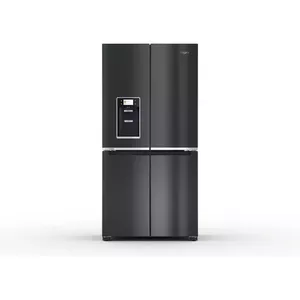Side-by-side refrigerator WHIRLPOOL WQ9I FO2BX EF — 592 L, NoFrost, icemaker, 355 L fridge / 237 L freezer, black