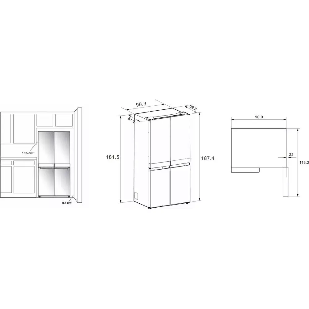 WHIRLPOOL WQ9I FO2BX EF side-by-side refrigerator Photo 18