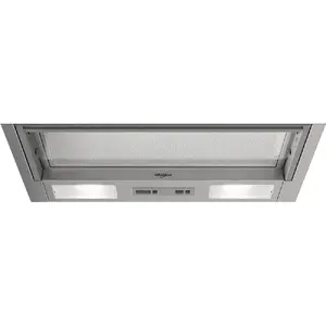 Built-in kitchen hood WHIRLPOOL WSK64FLSX, stainless steel, 280 mm, 340 m³/h, 64 dB