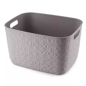 Storage basket Curver Softex L 19L, dimensions 37.9×29.2×22.1 cm, grey-brown