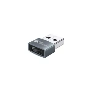 Kabeļa dzimuma mainītājs USB-A USB-C Alcasa USB-AD203 Pelēks