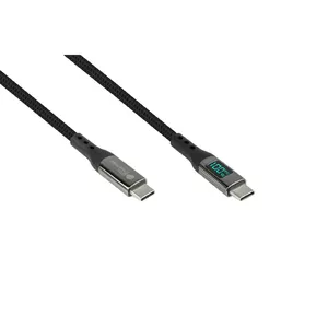 USB Kabeļi Alcasa 2213-D010S 1m USB C Grafīts USB 2.0