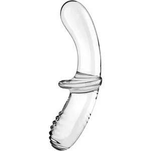 Dildo Satisfyer Crystal Stikls Caurspīdīgs