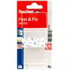 Sienas āķis Fischer Fast & Fix balts 8 komplekts Photo 2
