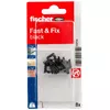 Sienas āķis Fischer Fast & Fix schwarz K NV Photo 2