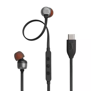 JBL Tune 310C Austiņas Vadu Ausīs Zvani / mūzika USB Veids-C Melns