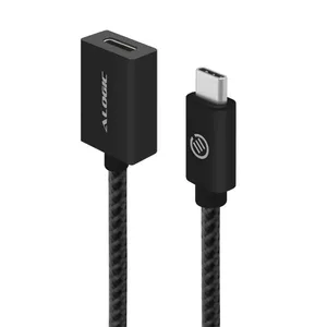 Удлинитель USB-C ALOGIC Prime Series 0,5 м — USB 3.2 Gen 2 (10 Гбит/с) штекер-розетка, чёрный