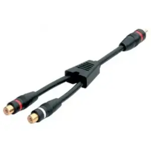 Audio Cable Tecline 64654 0.2m RCA 2 x RCA Black