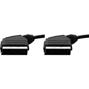 Tecline 1.5m Scart - Scart SCART kabelis SCART (21-pins) Melns