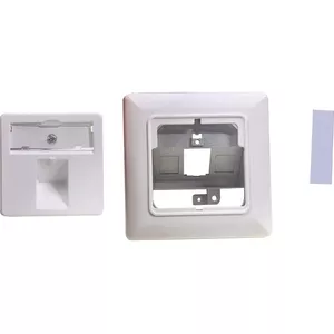 Connection box Helos 1-gang pure white for keystone modules