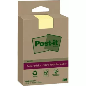 Post-It Note Paper 3M 4645-RSSCY4 Yellow 45 Sheets Self-adhesive