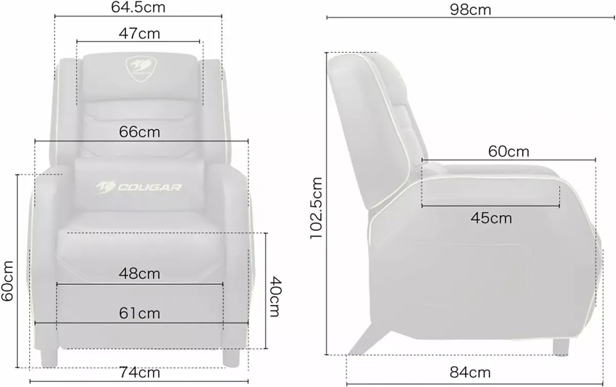 Spēļu sofa Cougar Ranger S Royal Photo 2