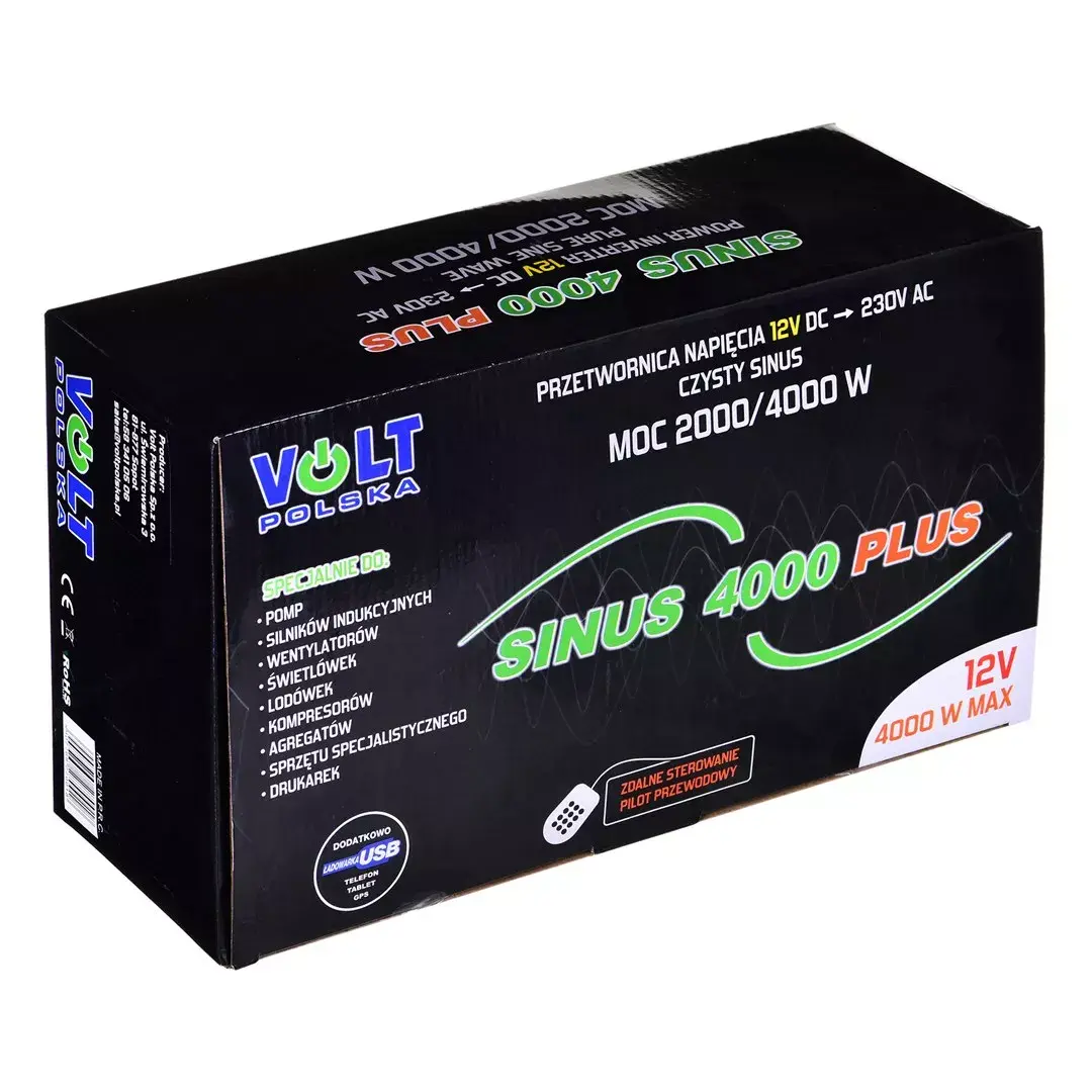 Volt Sinus 4000 Plus 4000W 12V pārveidotājs Photo 7