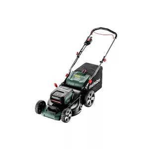Аккумуляторная газонокосилка Metabo RM 36-18 LTX BL 46, ширина скашивания 46 см, площадь до 800 м²