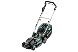 Аккумуляторная газонокосилка Metabo RM 36-18 LTX BL 36, ширина скашивания 36 см